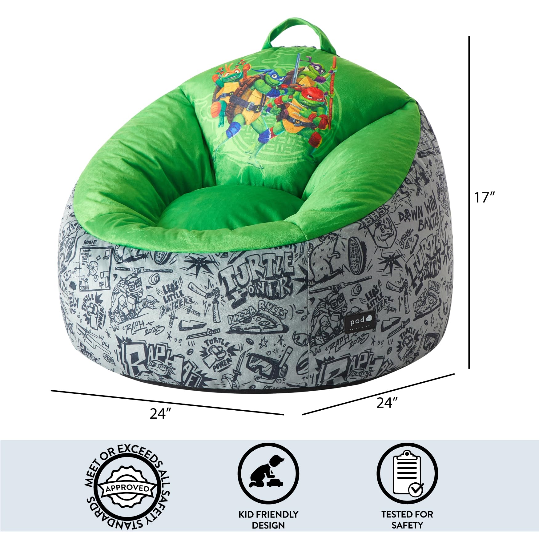 Amazon.com: Teenage Mutant Ninja Turtles Plush Bean Bag Hillside